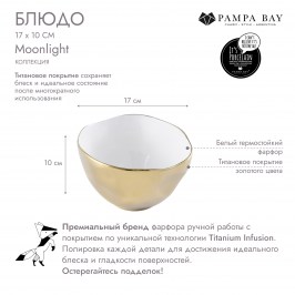 Блюдо 17 х 10 Moonlight MON2599WG